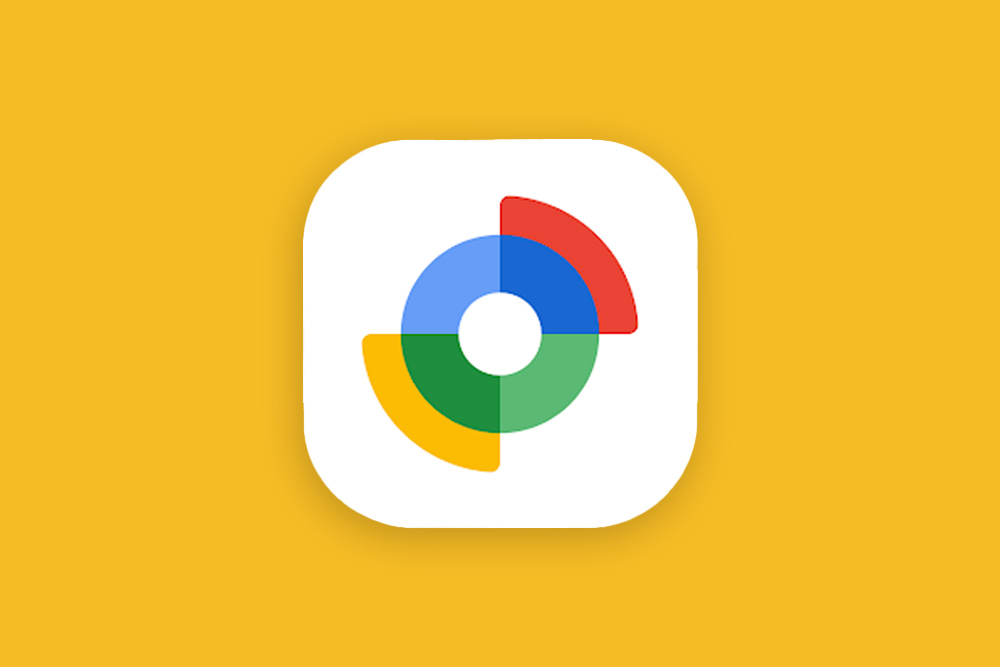 Ein Thumbnail mit dem Logo von Googles Android "Mein Gerät finden" auf einem leuchtend gelben Hintergrund. Das Logo zeigt einen mehrfarbigen Kreis mit einer rot-blauen Einteilung, der eindeutig für die Ortungsfunktion steht.