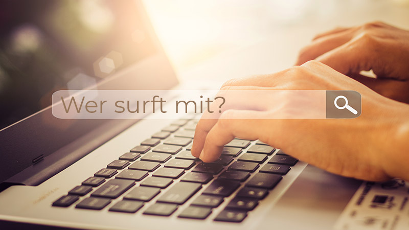 User an Laptop sucht nacht "Wer surft mit?"